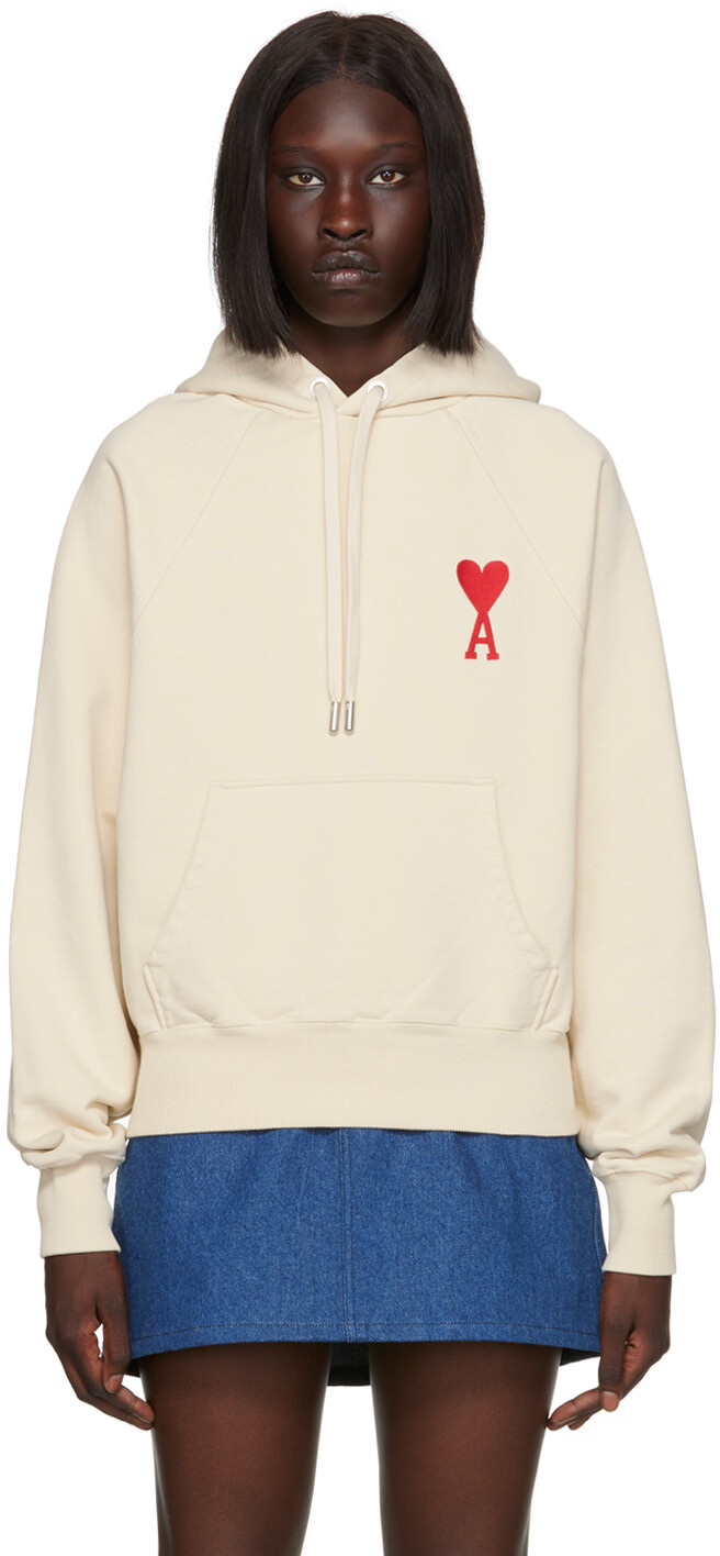

Худи SSENSE Exclusive Beige Ami de Cœur AMI Alexandre Mattiussi, Серый