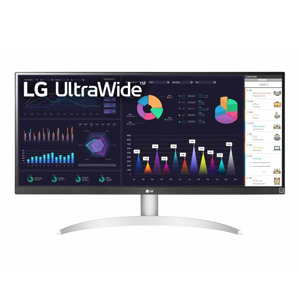 Монитор LG UltraWide 29WQ600, 29, 2К, 100 Гц, IPS, белый монитор lg ultrawide 38wn95c w