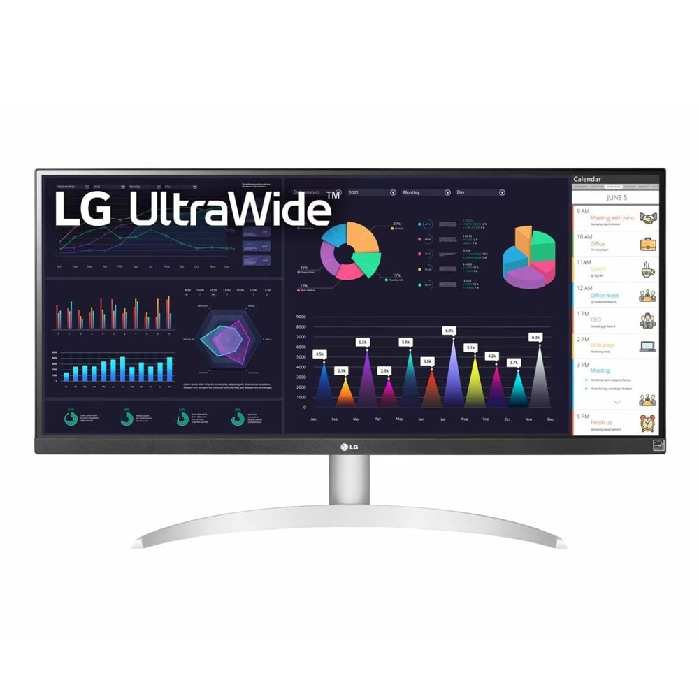 Монитор LG UltraWide 29WQ600, 29, 2К, 100 Гц, IPS, белый монитор lg 29 ultrawide 29wq600 w серебристый 29wq600 w aruz