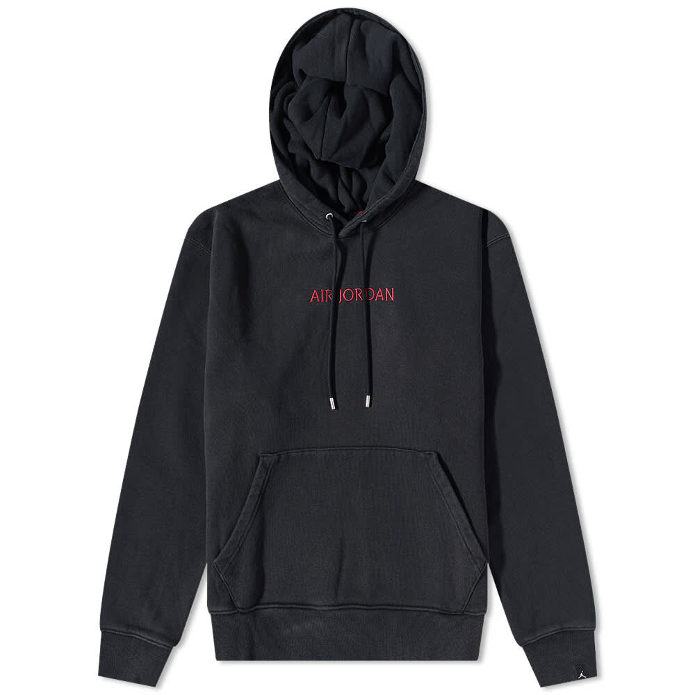 

Толстовка Air Jordan Wordmark Fleece, черно-красный