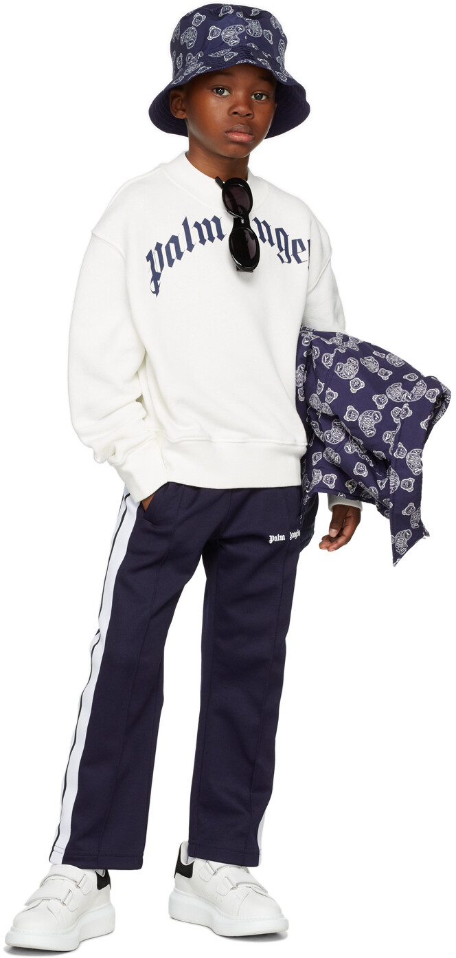 

Детская толстовка с логотипом Off-White Palm Angels