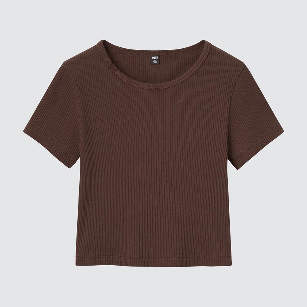 

Футболка хлопковая Uniqlo, темно-бордовый