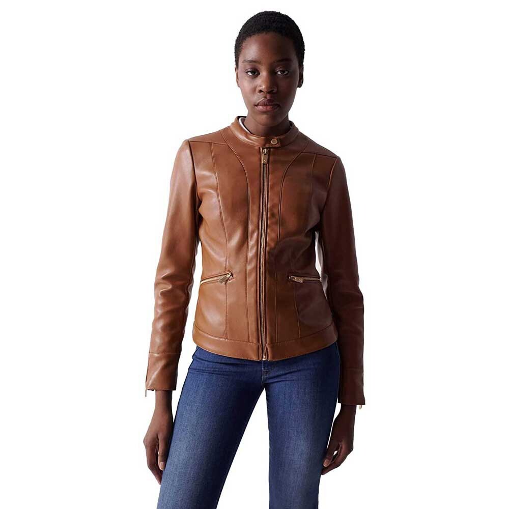 

Куртка Salsa Jeans Basic Faux Leather, коричневый