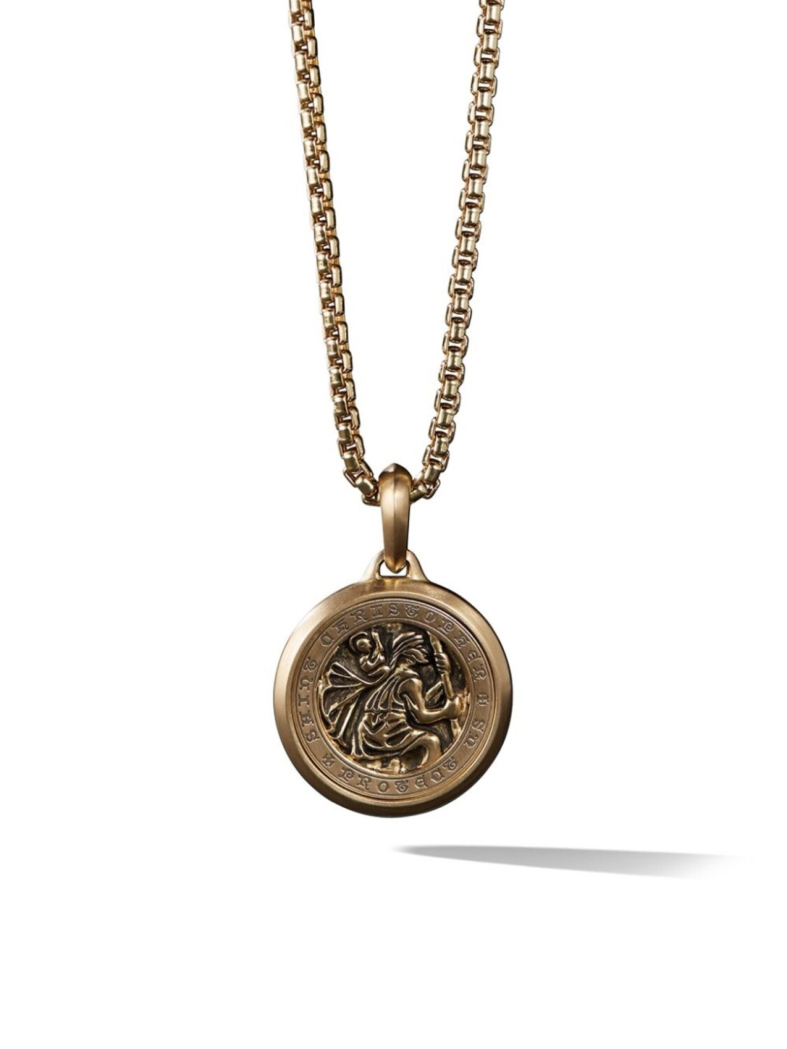 

Подвеска St. Christopher из желтого золота David Yurman, золотой