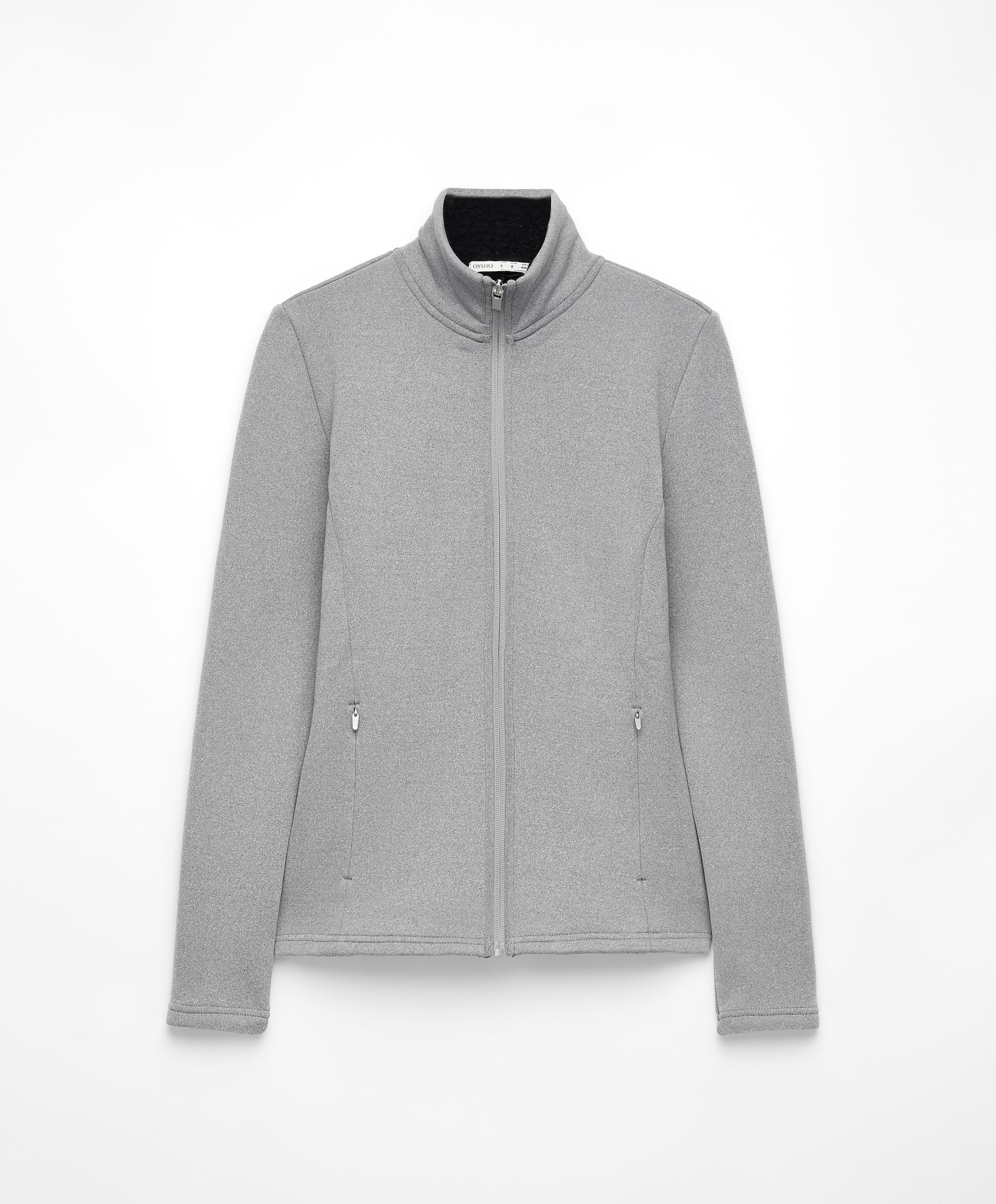 Толстовка Oysho Seamless Super Extra Warm Technical, серый куртка uniqlo uv protection pocketable upf40 синий