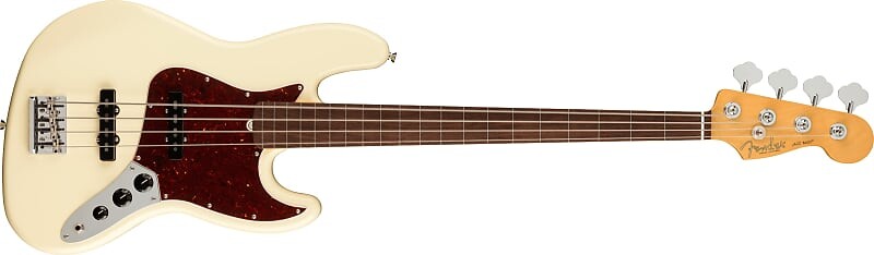 

Бас-гитара Fender American Professional II Jazz Bass - безладовая - олимпийский белый с футляром AMPROIIJBASSFLRWOWT