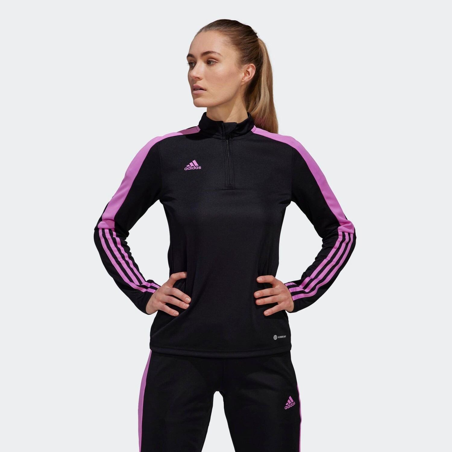 

Тренировочная куртка футбольная adidas Tiro женская/мужская черная, черный розовый