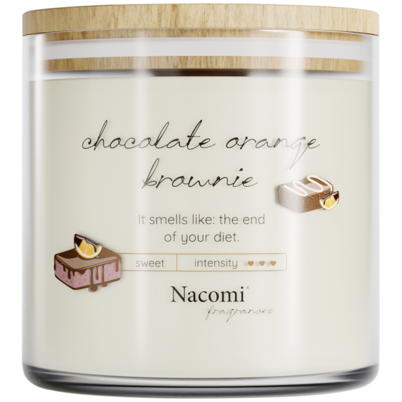 Nacomi Chocolate Orange Brow ароматическая свеча, 450 г