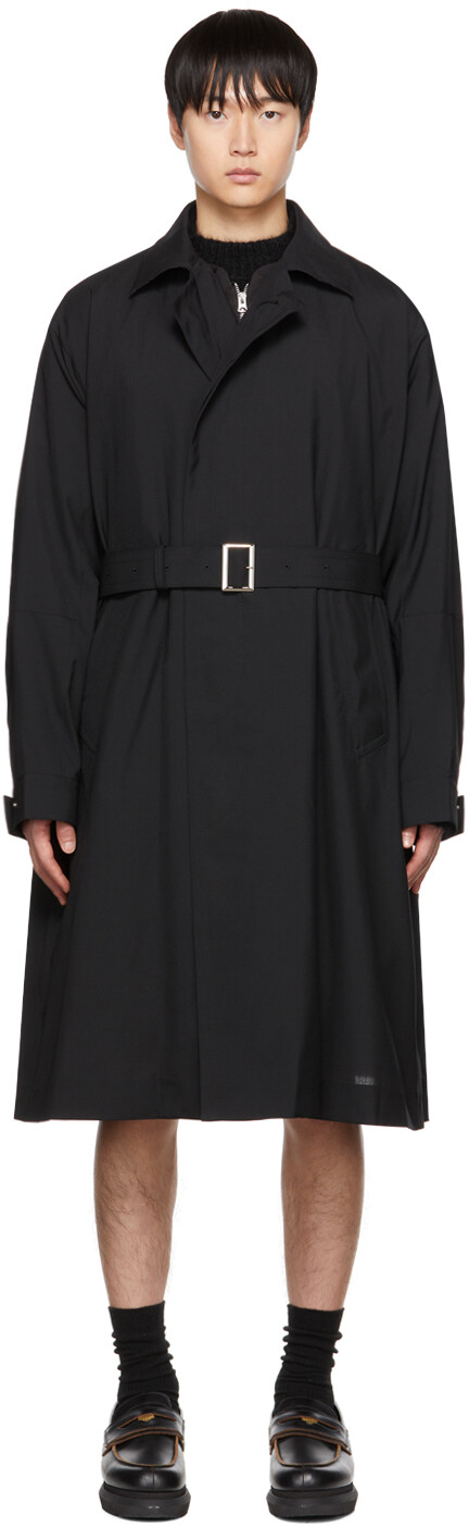 

Черное костюмное пальто sacai, Черный