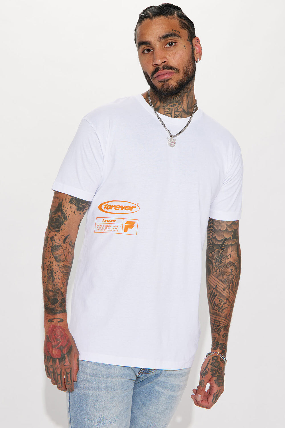 

Футболка Fashion Nova SPDN2237M, белый