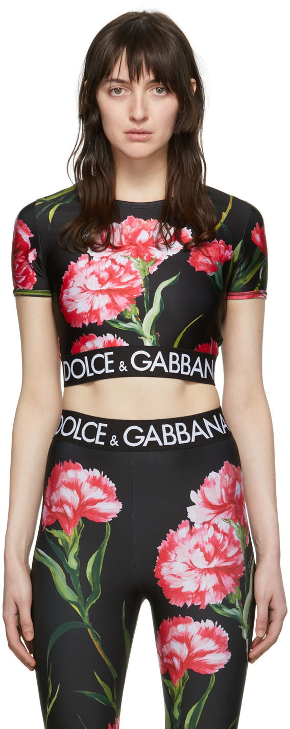 

Черная нейлоновая футболка Dolce & Gabbana, Черный
