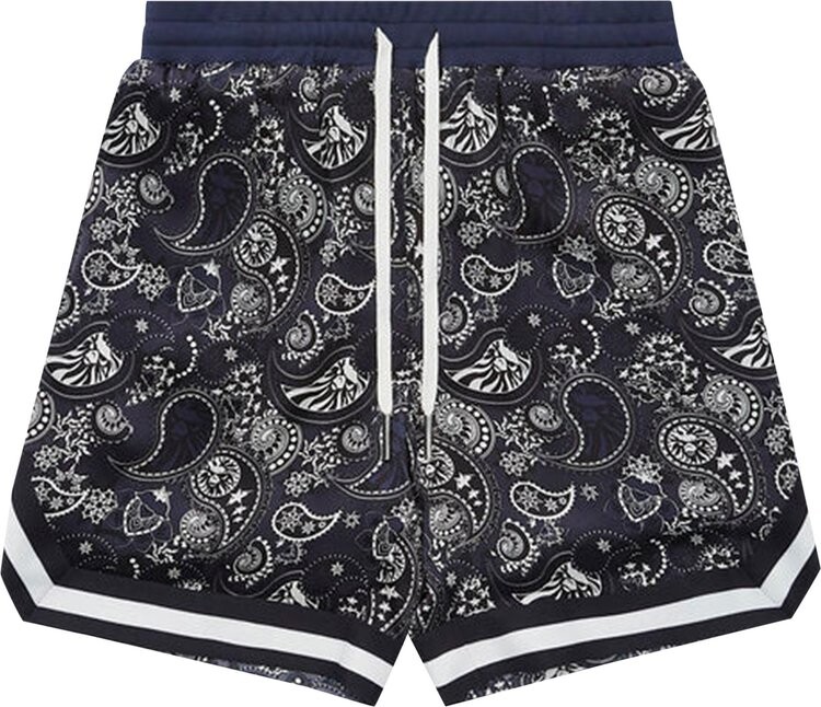 

Шорты BAPE Silk Basketball Shorts 'Navy', синий