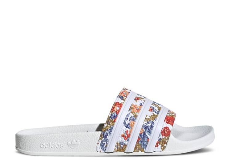 Кроссовки Adidas HER STUDIO LONDON X WMNS ADILETTE SLIDE 'FLORAL - WHITE', белый