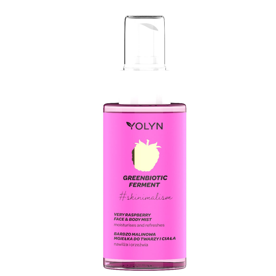 

Yolyn Greenbiotic Ferment увлажняющий спрей для лица и тела Very Raspberry 150мл