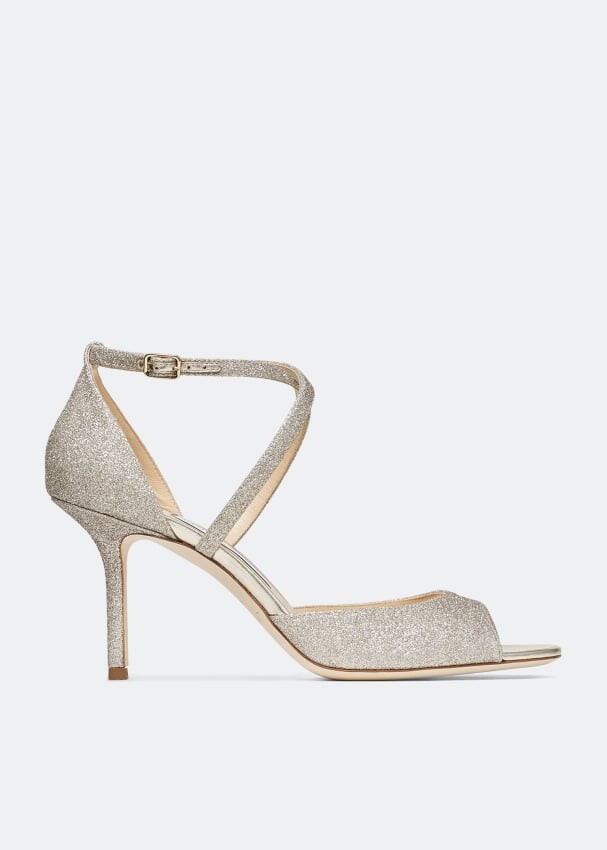 

Сандалии JIMMY CHOO Emsy 85 sandals, серебряный