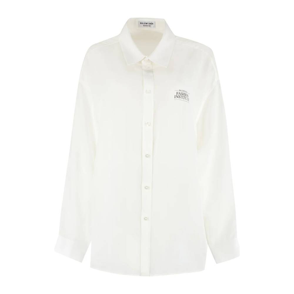 

Рубашка Balenciaga Silk, белый