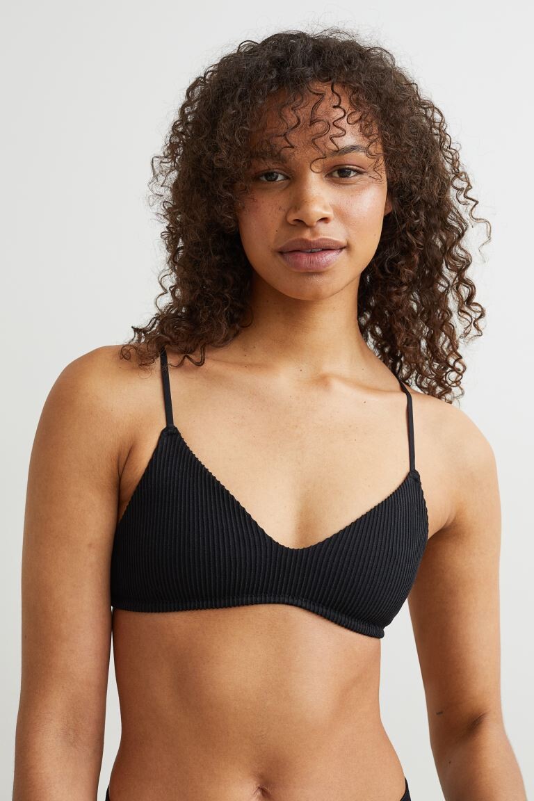 

Мягкий бюстгальтер H&M, черный