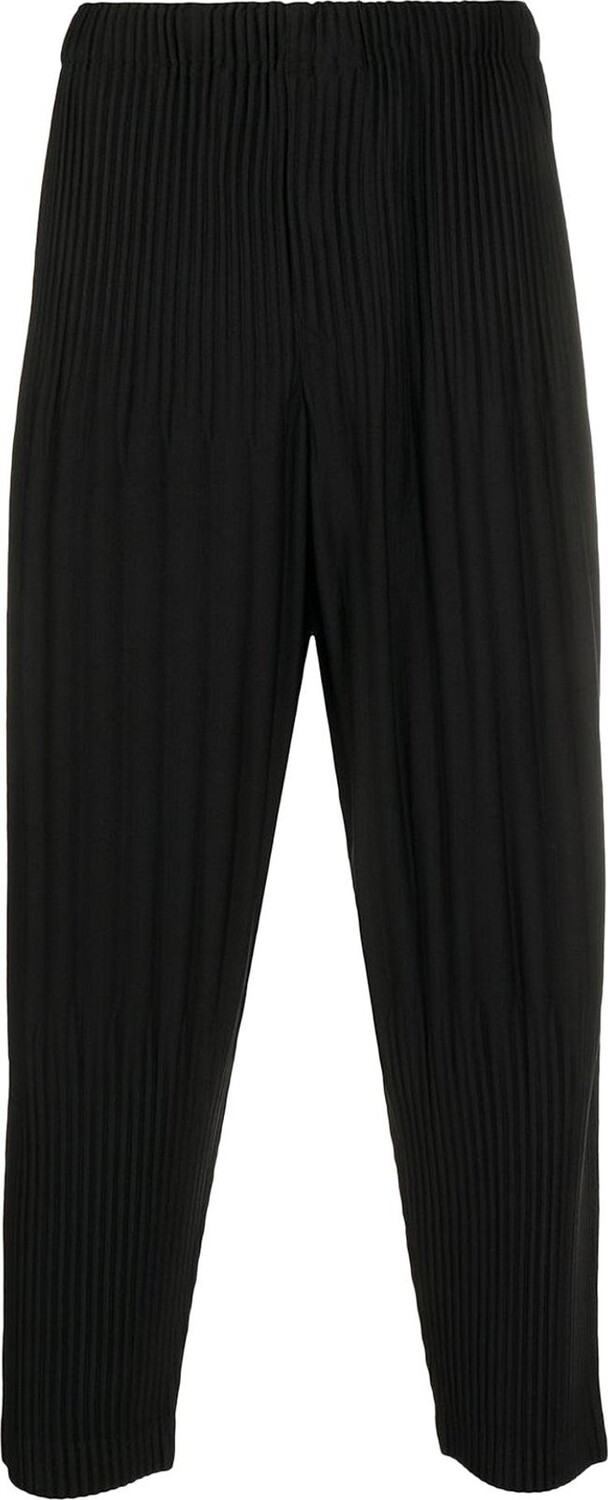 

Брюки Homme Plissé Issey Miyake Tapered Pleated Pants 'Black', черный