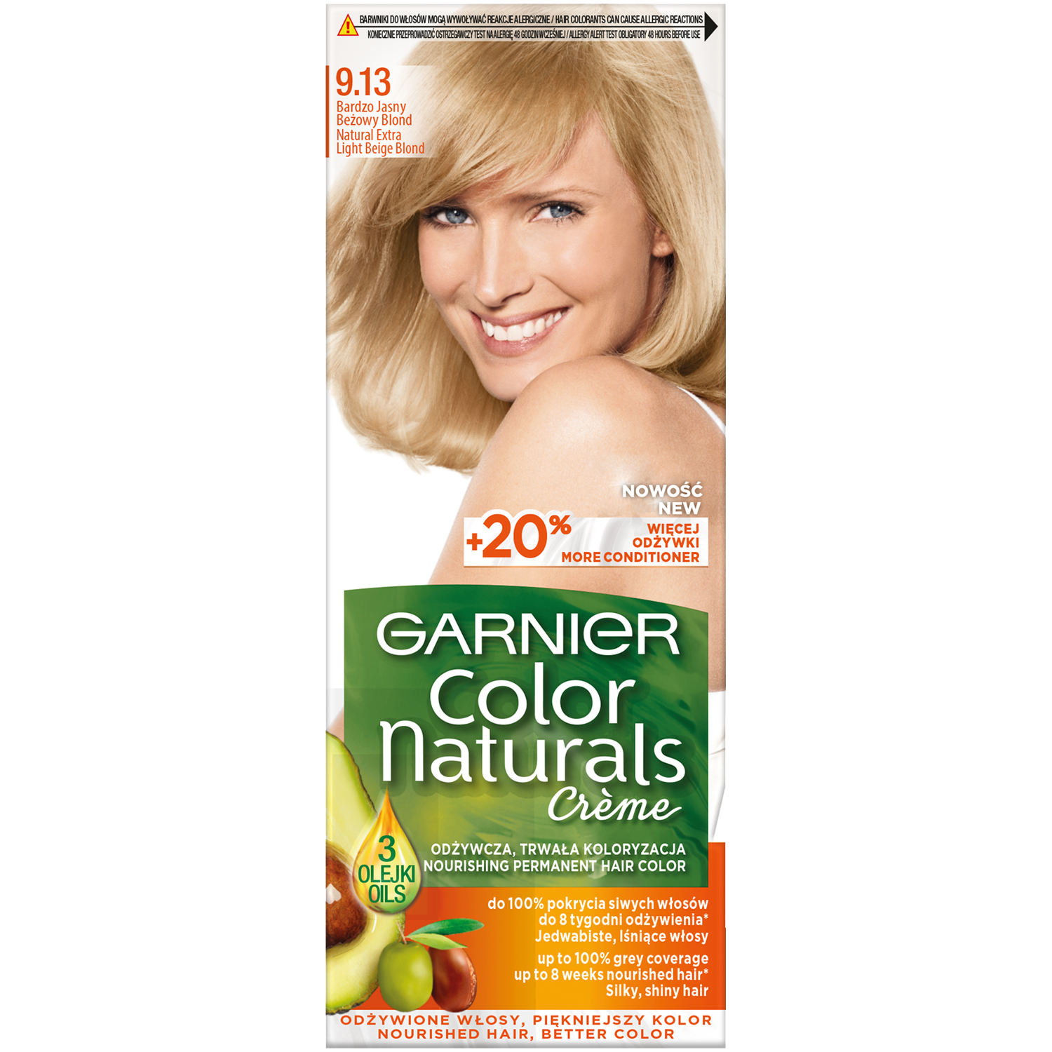 Garnier Color Naturals Créme краска для волос 9.13 очень светлый бежевый  блонд, 1 упаковка – заказать по выгодной цене из-за рубежа в «CDEK.Shopping»