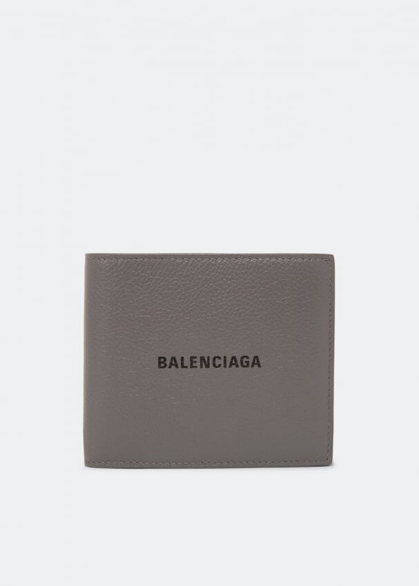 

Кошелек BALENCIAGA Cash square folded wallet, серый