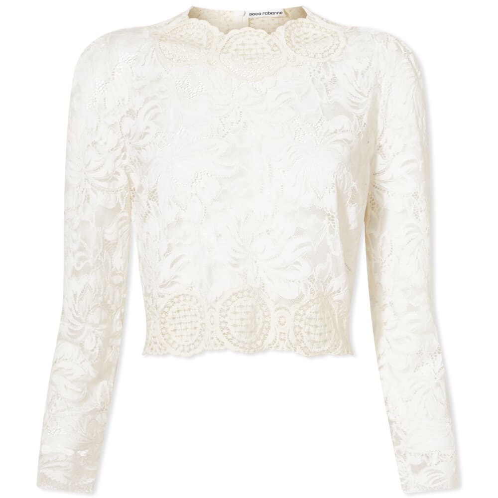 

Футболка Paco Rabanne Lace Crop Top