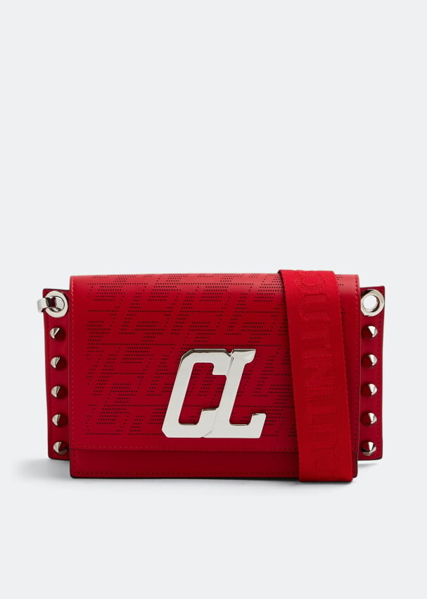 

Сумка CHRISTIAN LOUBOUTIN Wallstrap messenger bag, красный