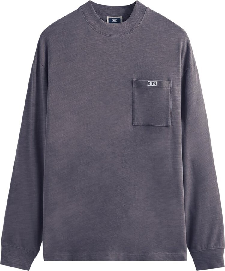 

Лонгслив Kith Long-Sleeve Mock Neck Pocket JFK 'Granite', фиолетовый
