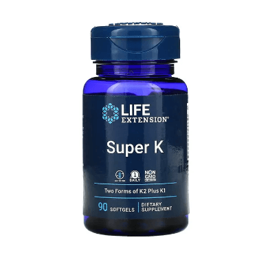 Витамин К Super K 90 мягких таблеток Life Extension