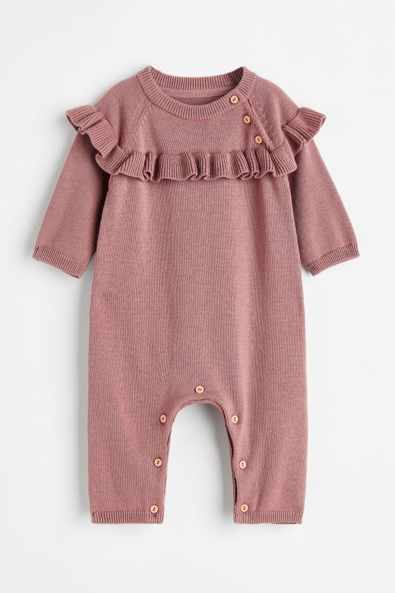 

Вязаный комбинезон H&M, античный розовый
