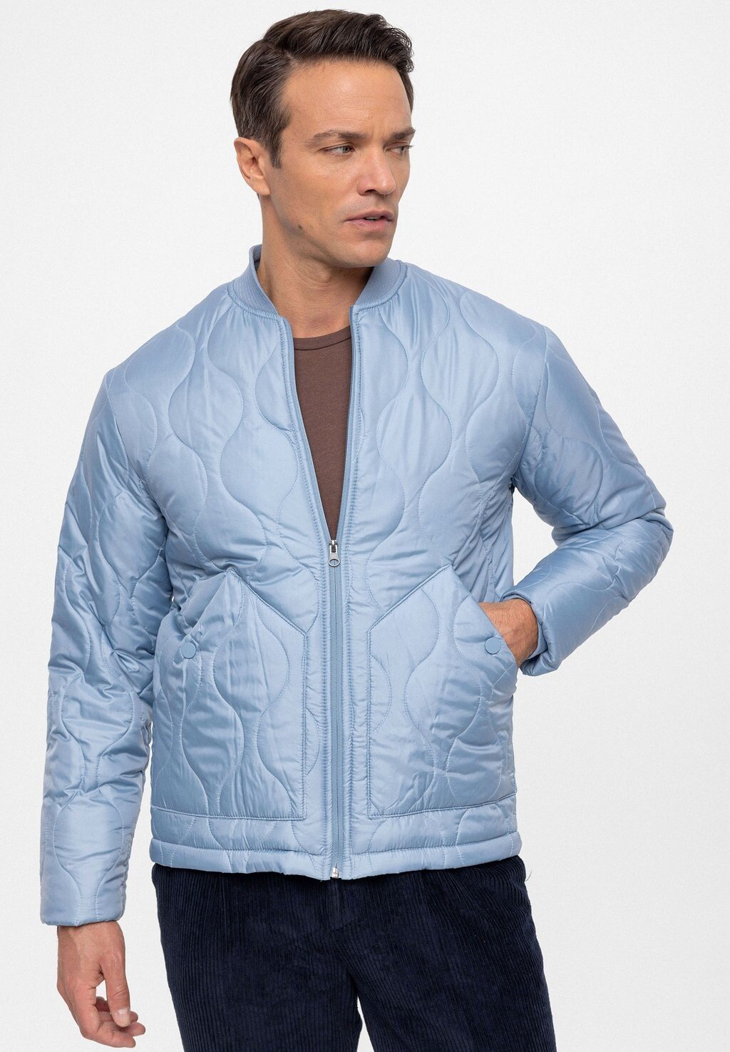 

Куртка-бомбер College Collar Seasonal Antioch, цвет baby blue