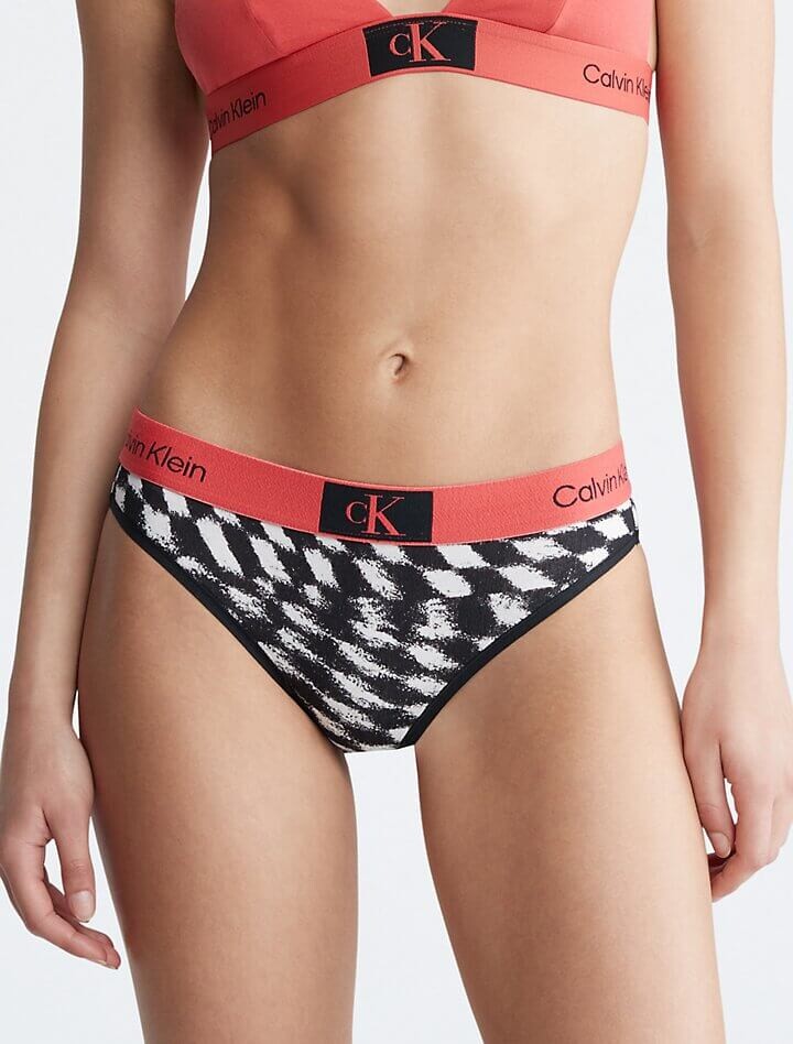 

Трусы бикини Calvin Klein 1996, белый/черный/розовый