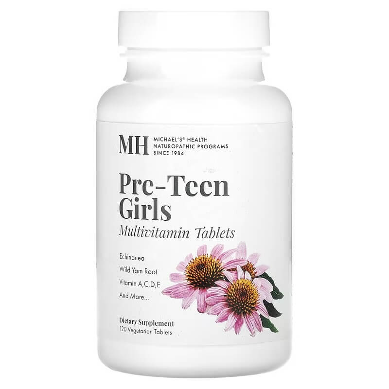 Мультивитамины Michael's Naturopathic Pre-Teen Girls, 120 таблеток