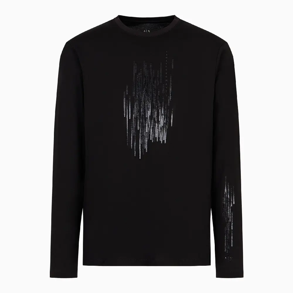 

Лонгслив Armani Exchange, черный