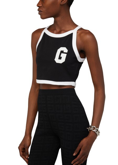 

Укороченная майка с логотипом G Givenchy