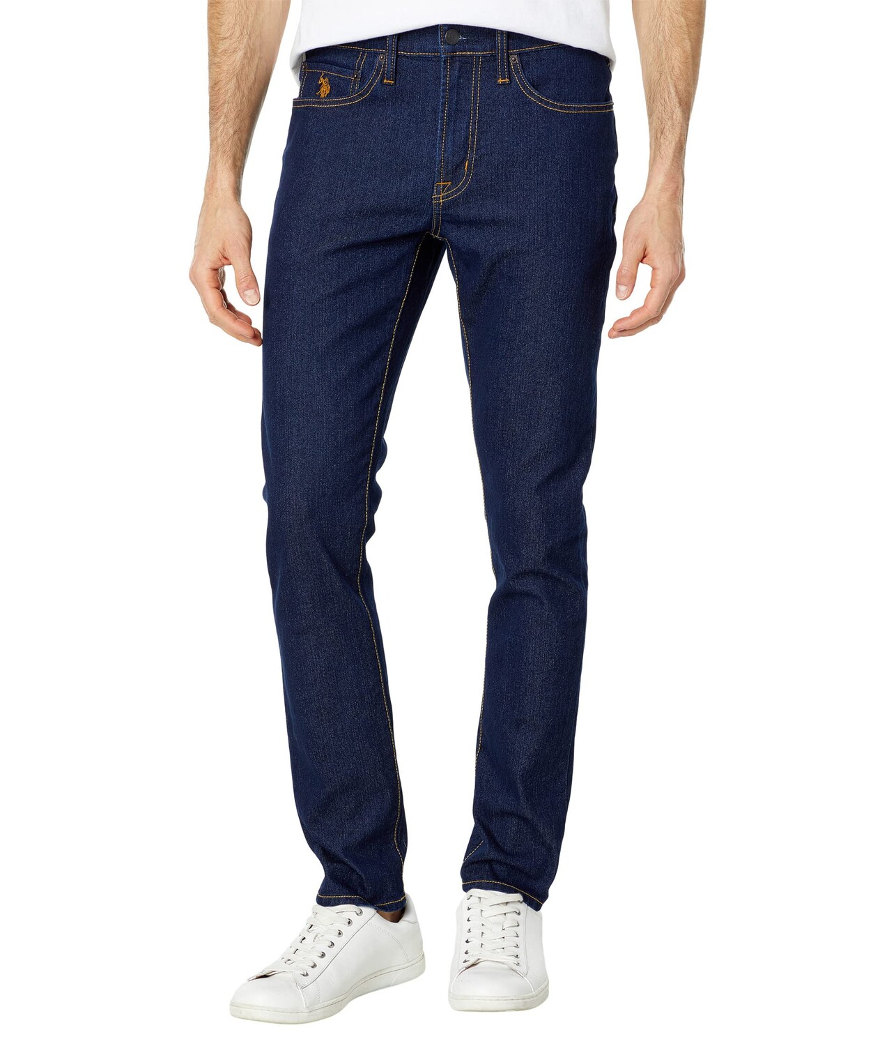 

Джинсы U.S. POLO ASSN., Stretch Skinny Five-Pocket Denim Jeans in Blue