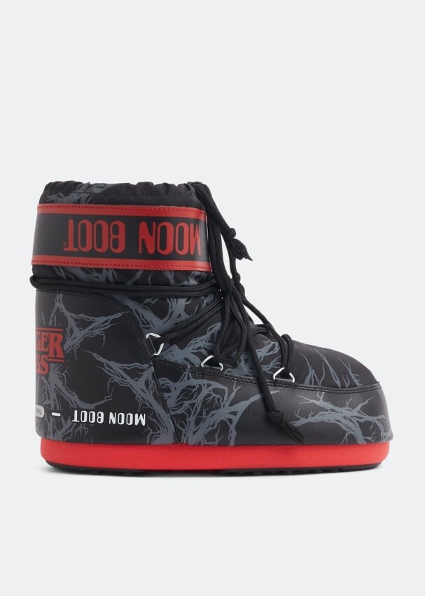 

Ботинки MOON BOOT x Stranger Things Icon Low Vines boots, черный