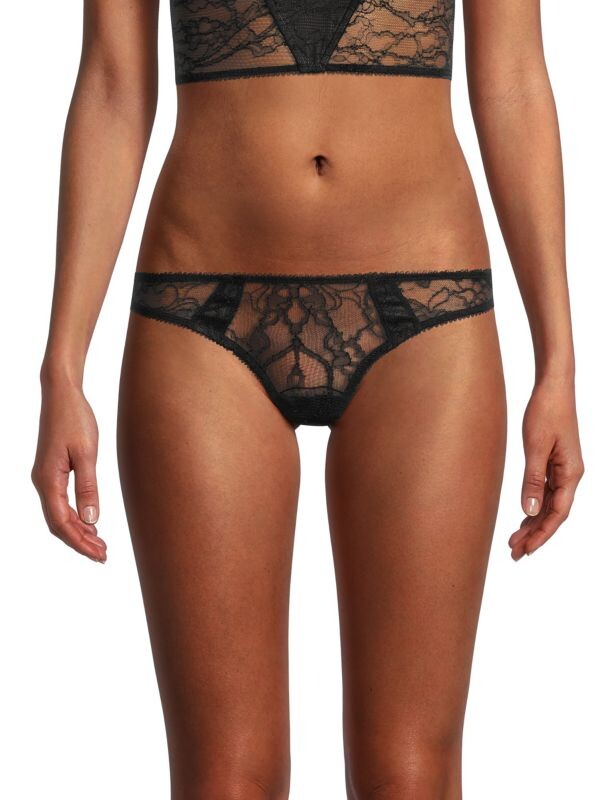 

Стринги Шелковые Kiki de Montparnasse Nuit, charcoal