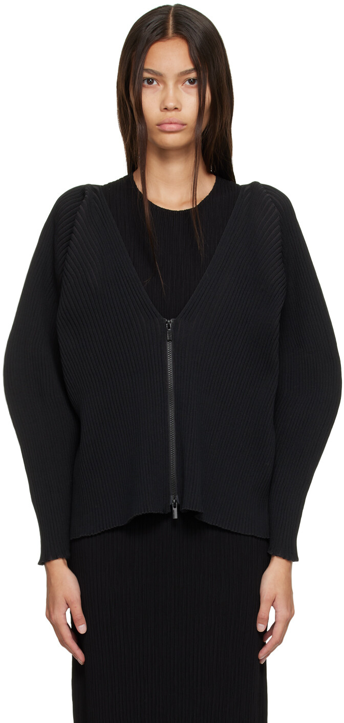 

Черный кардиган Fluidity Arc Issey Miyake