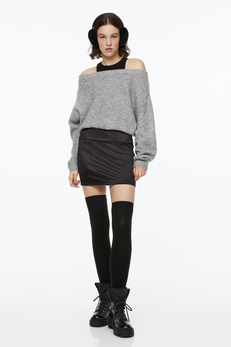 

Мини-юбка H&M, черный