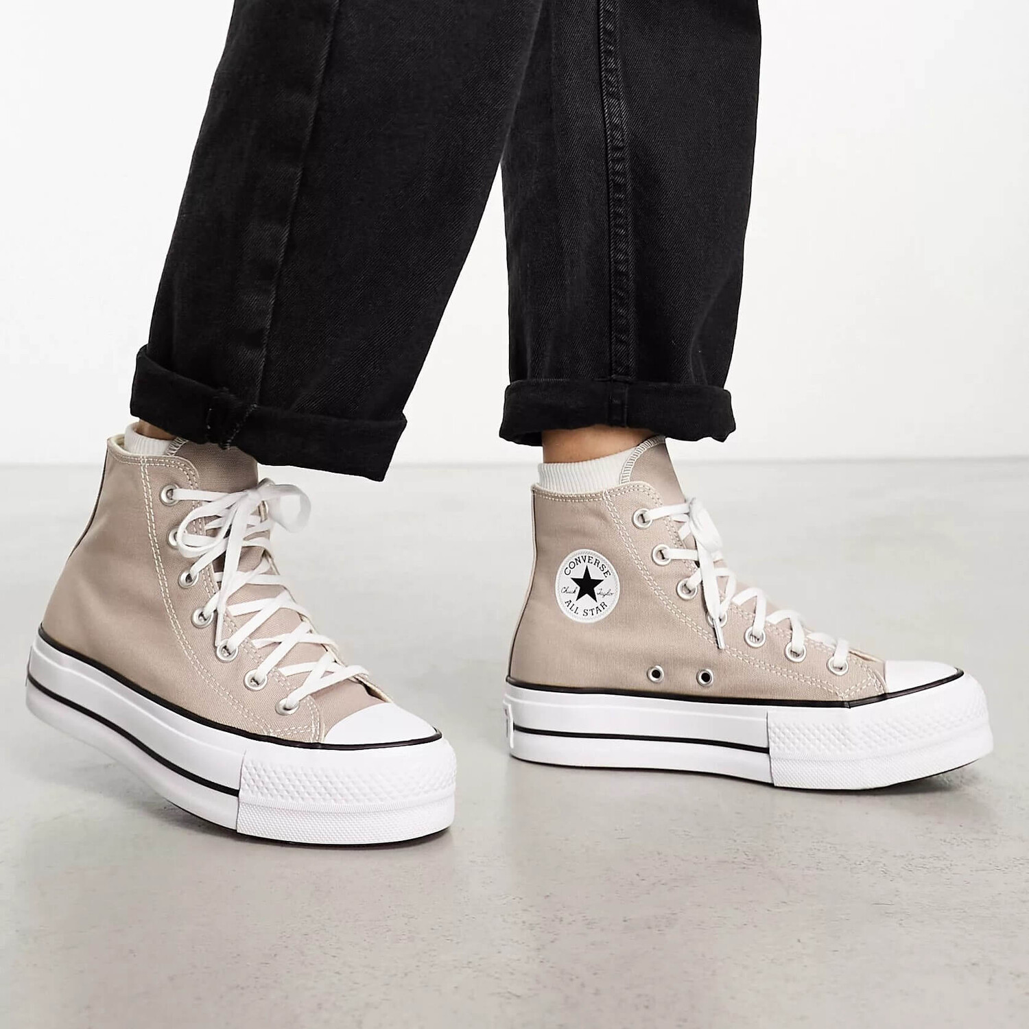 

Кеды Converse Chuck Taylor All Star lift, серый/белый