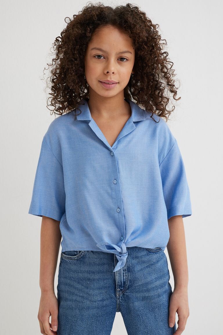 

Блузка с завязками внизу H&M