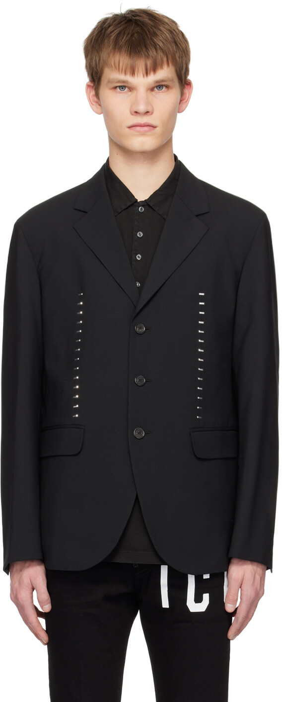 

Черный блейзер со скобками Dsquared2