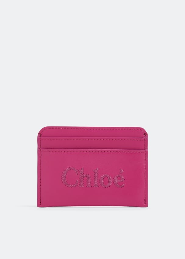 

Картхолдер CHLOÉ Sense card holder, розовый