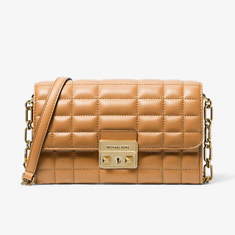 

Сумка кросс-боди Michael Michael Kors Tribeca Large Leather Convertible, светло-коричневый
