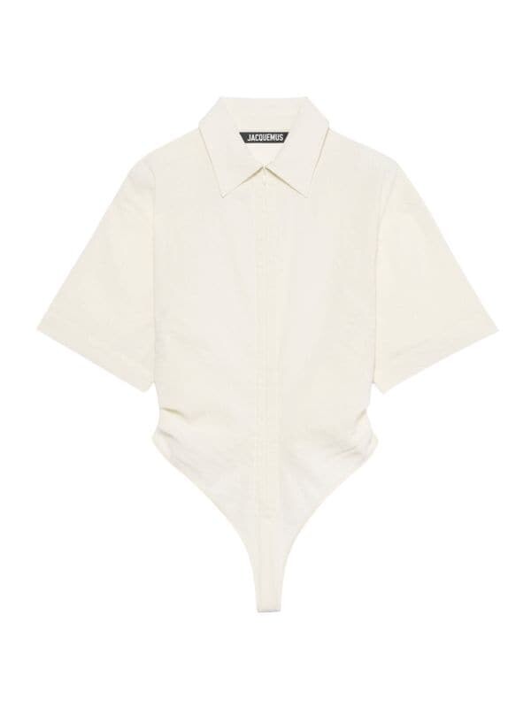 

Боди Jacquemus Off с открытой спиной Le splash baunhilha, белый
