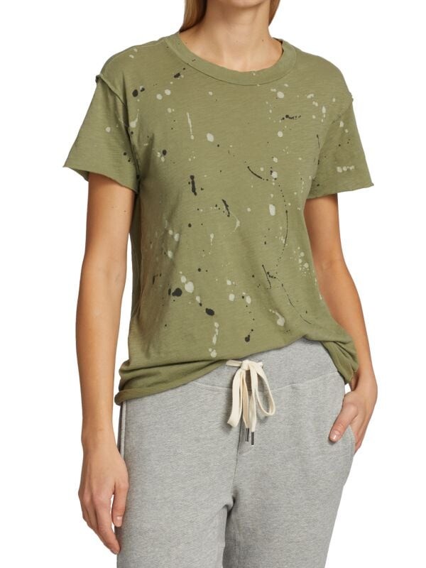 

Футболка Хлопковая NSF Moore с брызгами, green wash
