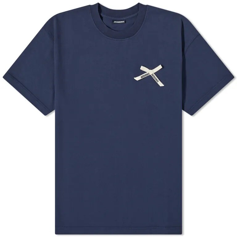 

Футболка Jacquemus Bow Logo, темно-синий