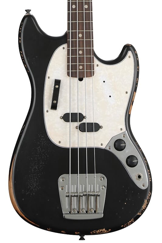 

Fender JMJ Road Worn Mustang Bass — черный 0144060306