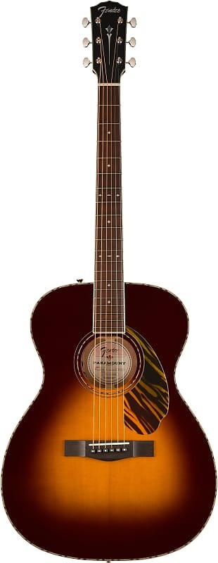 

Fender PO-220E Orchestra Acoustic-Electric 3-Color Vintage Sunburst с жестким футляром