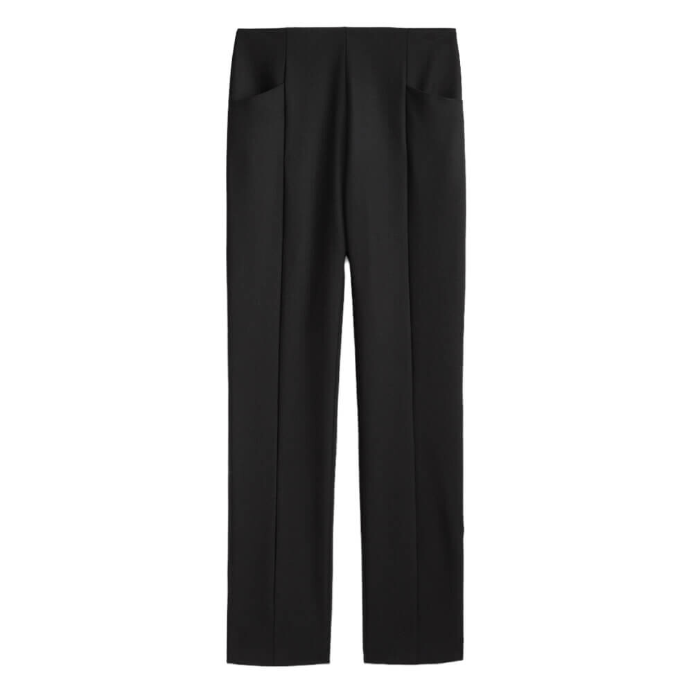 

Брюки Massimo Dutti Studio Skinny With Zipped Hems, черный
